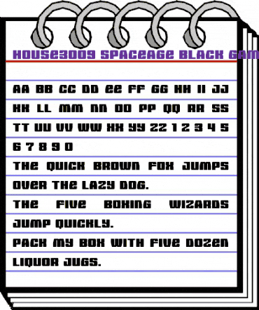 HOUSE3009 Black animated font preview HOUSE3009 Black animated font preview