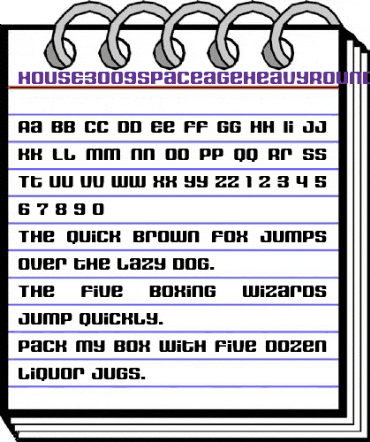 HOUSE3009SpaceageHeavyRound Regular animated font preview HOUSE3009SpaceageHeavyRound Regular animated font preview