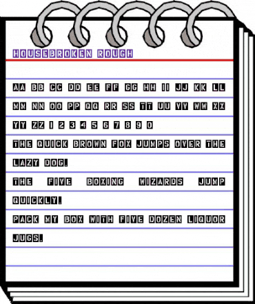 HouseBroken Rough animated font preview HouseBroken Rough animated font preview