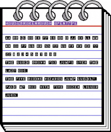 HouseBroken Rough animated font preview HouseBroken Rough animated font preview