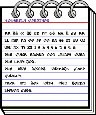 HouseFly Regular animated font preview HouseFly Regular animated font preview