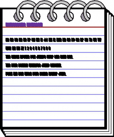 HouseGothic-3DShadow Regular animated font preview