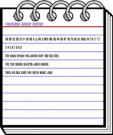 HouseGothic LightFour animated font preview HouseGothic LightFour animated font preview