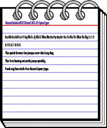 HouseGothicHG23Cond BOLD1 animated font preview HouseGothicHG23Cond BOLD1 animated font preview