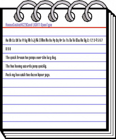HouseGothicHG23Cond LIGHT1 animated font preview HouseGothicHG23Cond LIGHT1 animated font preview
