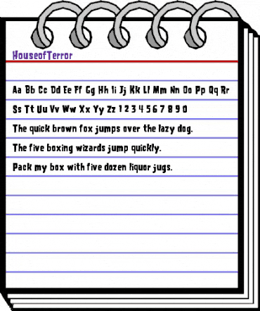 HouseofTerror Medium animated font preview HouseofTerror Medium animated font preview