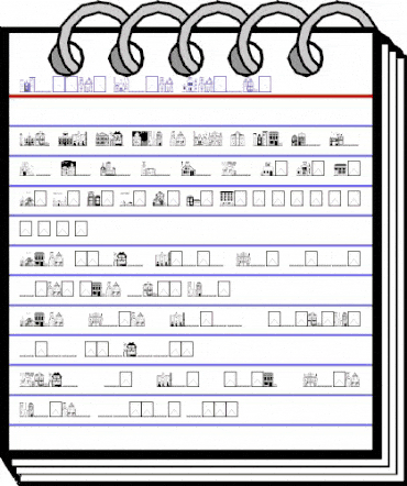 Houses Five Regular animated font preview