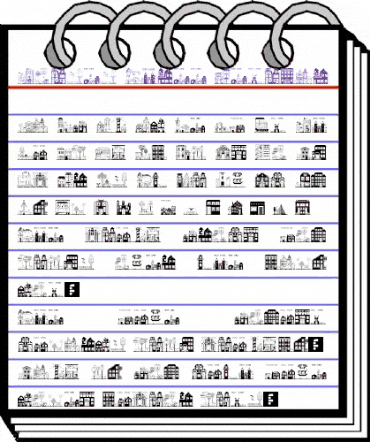 Houses Three Regular animated font preview