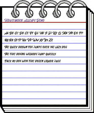 Houstander Allcaps Demo Regular animated font preview Houstander Allcaps Demo Regular animated font preview