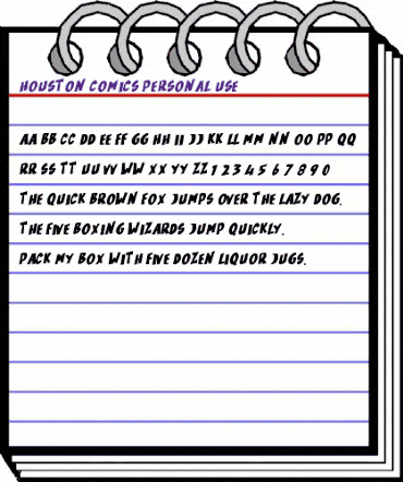 Houston Comics Personal Use Regular animated font preview Houston Comics Personal Use Regular animated font preview
