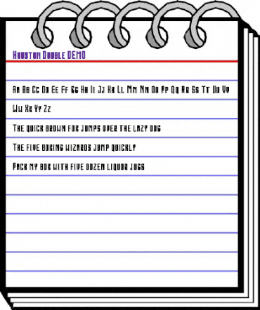 Houston Double Regular animated font preview