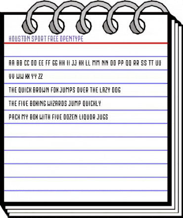 Houston Sport Free Regular animated font preview Houston Sport Free Regular animated font preview