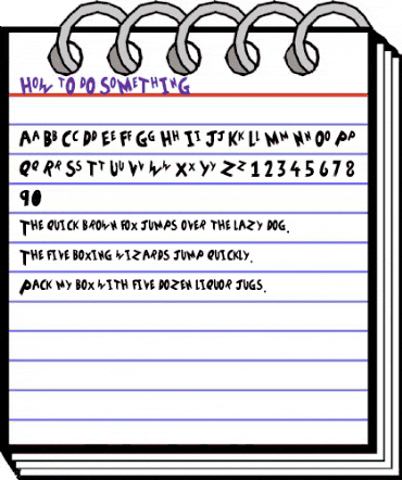 HoW tO dO SoMeThInG Regular animated font preview HoW tO dO SoMeThInG Regular animated font preview