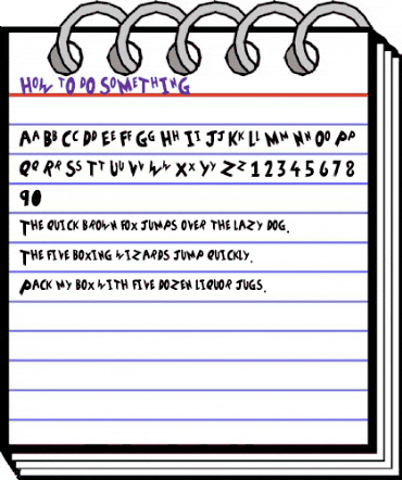 HoW tO dO SoMeThInG Regular animated font preview