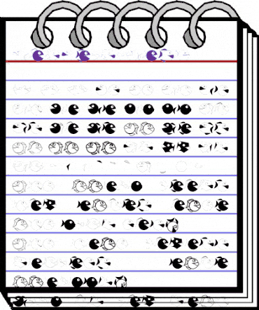 HowDrawAFish Regular animated font preview