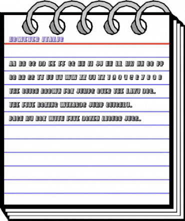 However Italic animated font preview However Italic animated font preview