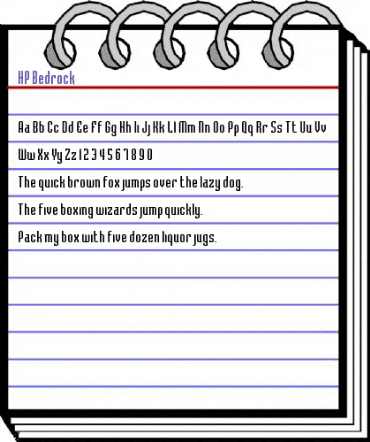 HP-Bedrock Regular animated font preview HP-Bedrock Regular animated font preview