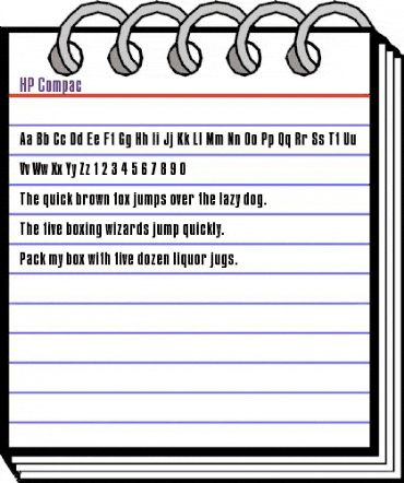 HP-Compac Regular animated font preview HP-Compac Regular animated font preview