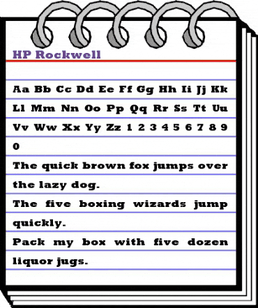 HP-Rockwell Regular animated font preview