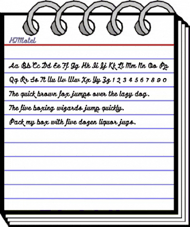 HT Motel Regular animated font preview