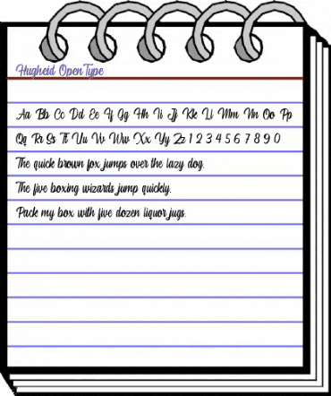 Hugheid Regular animated font preview Hugheid Regular animated font preview