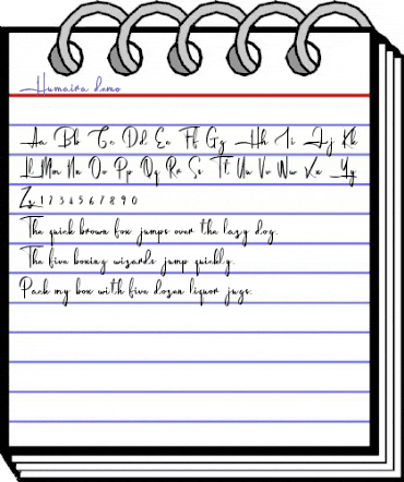 Humaira Demo Regular animated font preview Humaira Demo Regular animated font preview