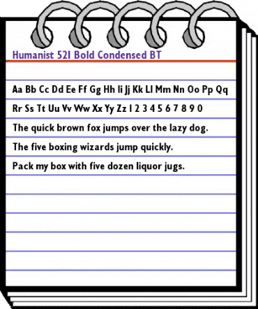 Humanst521 Cn BT Bold animated font preview Humanst521 Cn BT Bold animated font preview