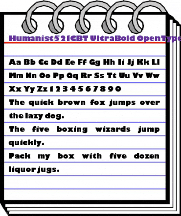 Humanist521C UBd BT Regular animated font preview Humanist521C UBd BT Regular animated font preview