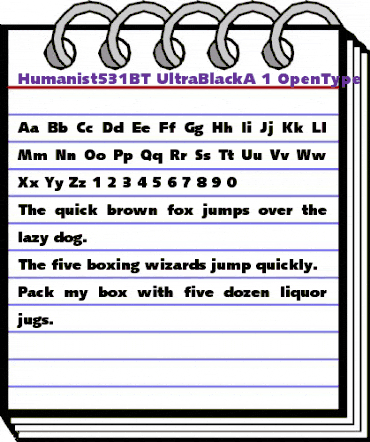 Humanist 531 Ultra Black animated font preview Humanist 531 Ultra Black animated font preview