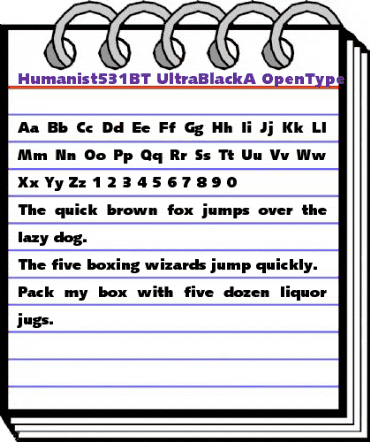 Humanist 531 Ultra Black animated font preview Humanist 531 Ultra Black animated font preview