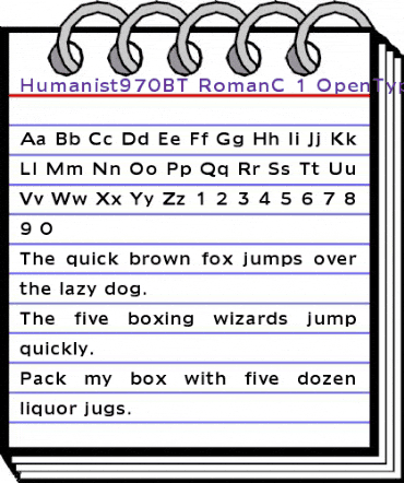 Humanist 970 Regular animated font preview Humanist 970 Regular animated font preview