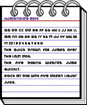 Humanoide 2014 Regular animated font preview Humanoide 2014 Regular animated font preview