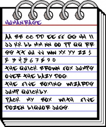 HumanRase Original animated font preview HumanRase Original animated font preview