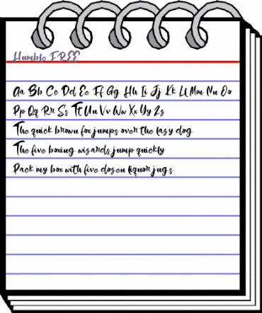 Humble FREE Regular animated font preview Humble FREE Regular animated font preview