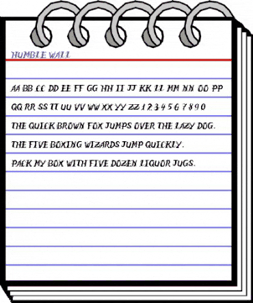 Humble Wall Regular animated font preview Humble Wall Regular animated font preview