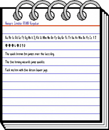 Hungry Zombie DEMO Regular animated font preview Hungry Zombie DEMO Regular animated font preview