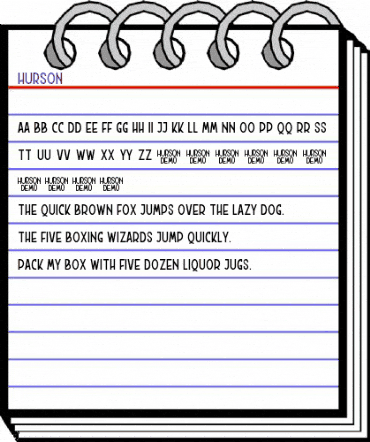 Hurson Regular animated font preview Hurson Regular animated font preview