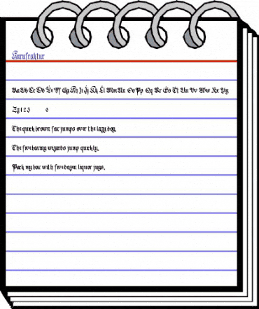 Hurufraktur Regular animated font preview Hurufraktur Regular animated font preview