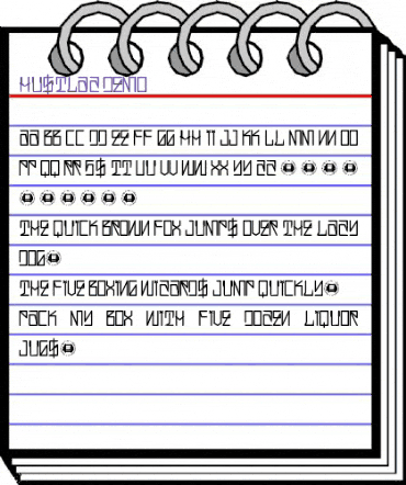 Hustlaz Demo Regular animated font preview