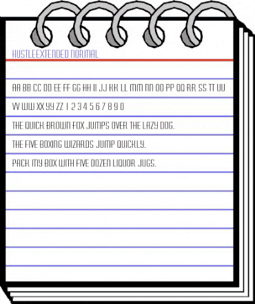 HustleExtended Normal animated font preview HustleExtended Normal animated font preview