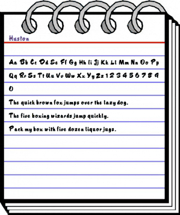 Huston Regular animated font preview Huston Regular animated font preview