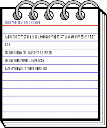 HuxleyVertICG Bold animated font preview HuxleyVertICG Bold animated font preview