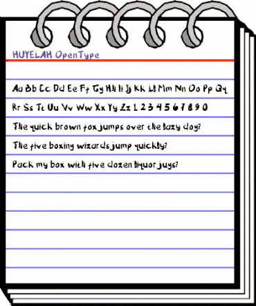 HUYELAH Regular animated font preview HUYELAH Regular animated font preview