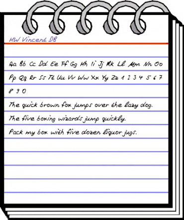 HW Vincent DB Normal animated font preview HW Vincent DB Normal animated font preview