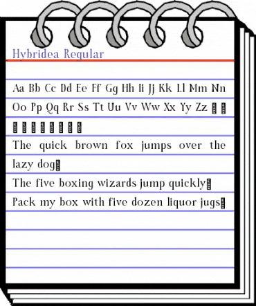Hybridea Regular animated font preview Hybridea Regular animated font preview