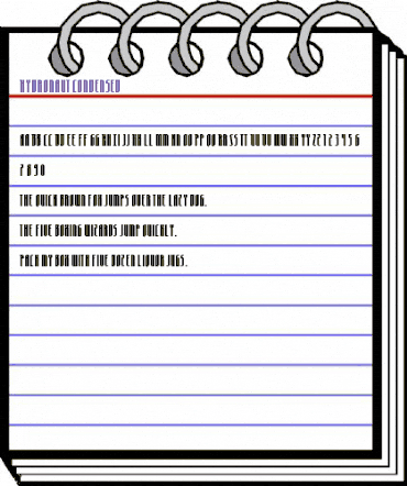 Hydronaut Condensed Regular animated font preview Hydronaut Condensed Regular animated font preview