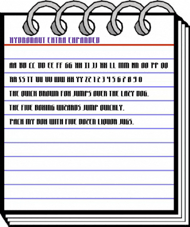 Hydronaut Extra-Expanded Regular animated font preview Hydronaut Extra-Expanded Regular animated font preview
