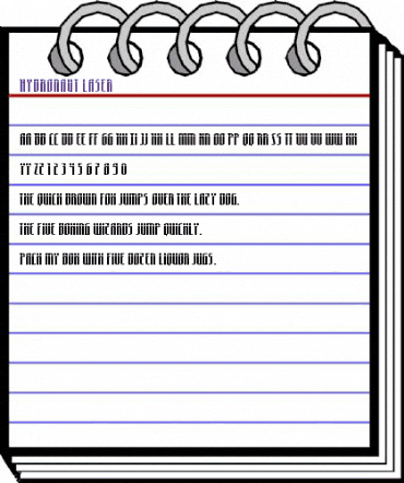 Hydronaut Laser Regular animated font preview Hydronaut Laser Regular animated font preview