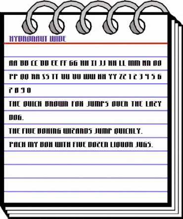 Hydronaut Wide Regular animated font preview Hydronaut Wide Regular animated font preview