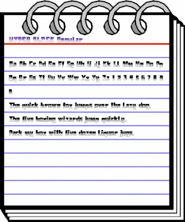 HYPER BLOCK Regular animated font preview HYPER BLOCK Regular animated font preview